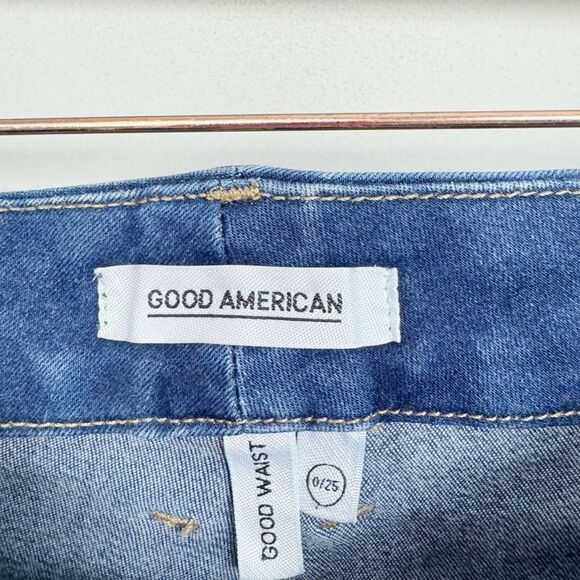 GOOD AMERICAN | Good Waist Dark Denim Blue434 Skinny Jeans Women’s Size 0/25 - Picture 8 of 11